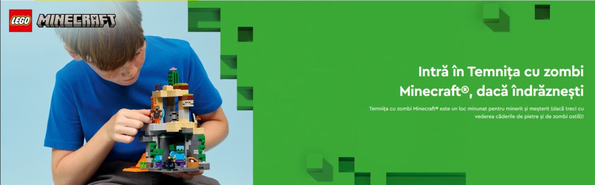 LEGO&reg; Minecraft&reg; Temniță cu zombi